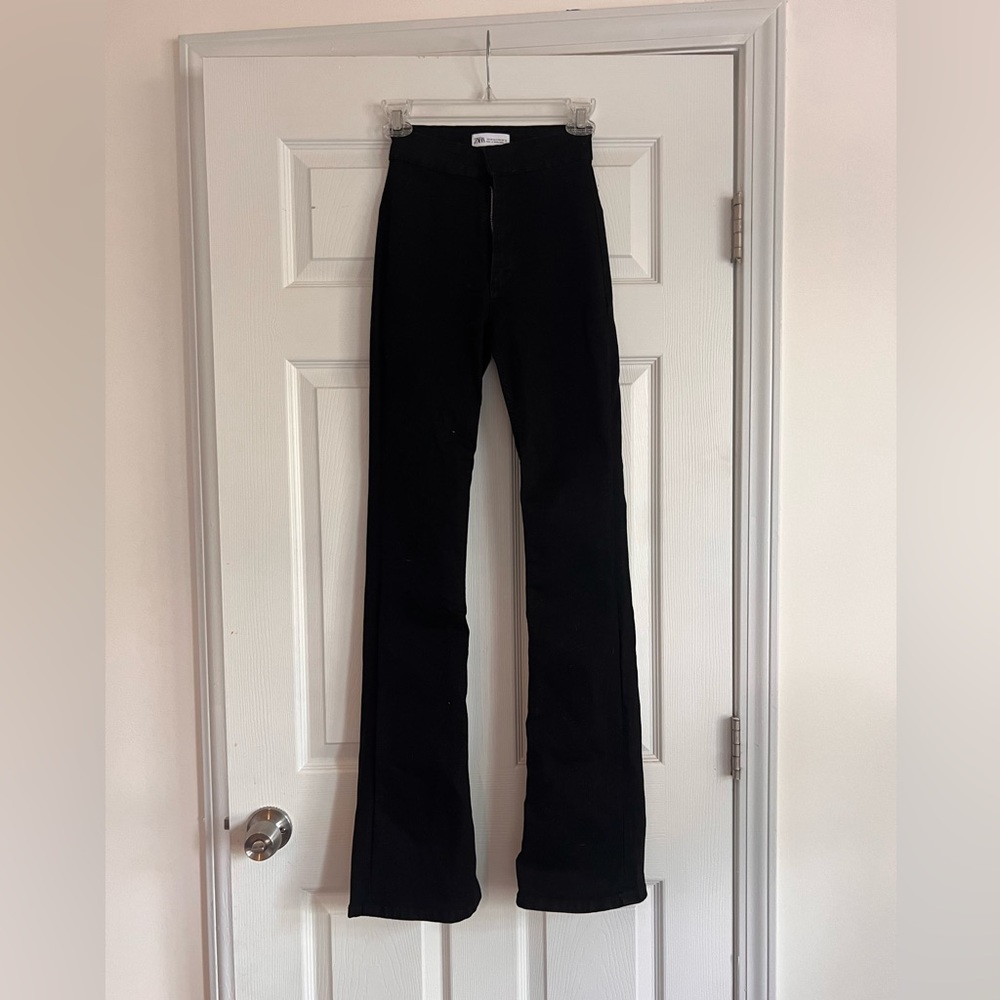 Size 2 High Waisted Flare Jeans - Zara